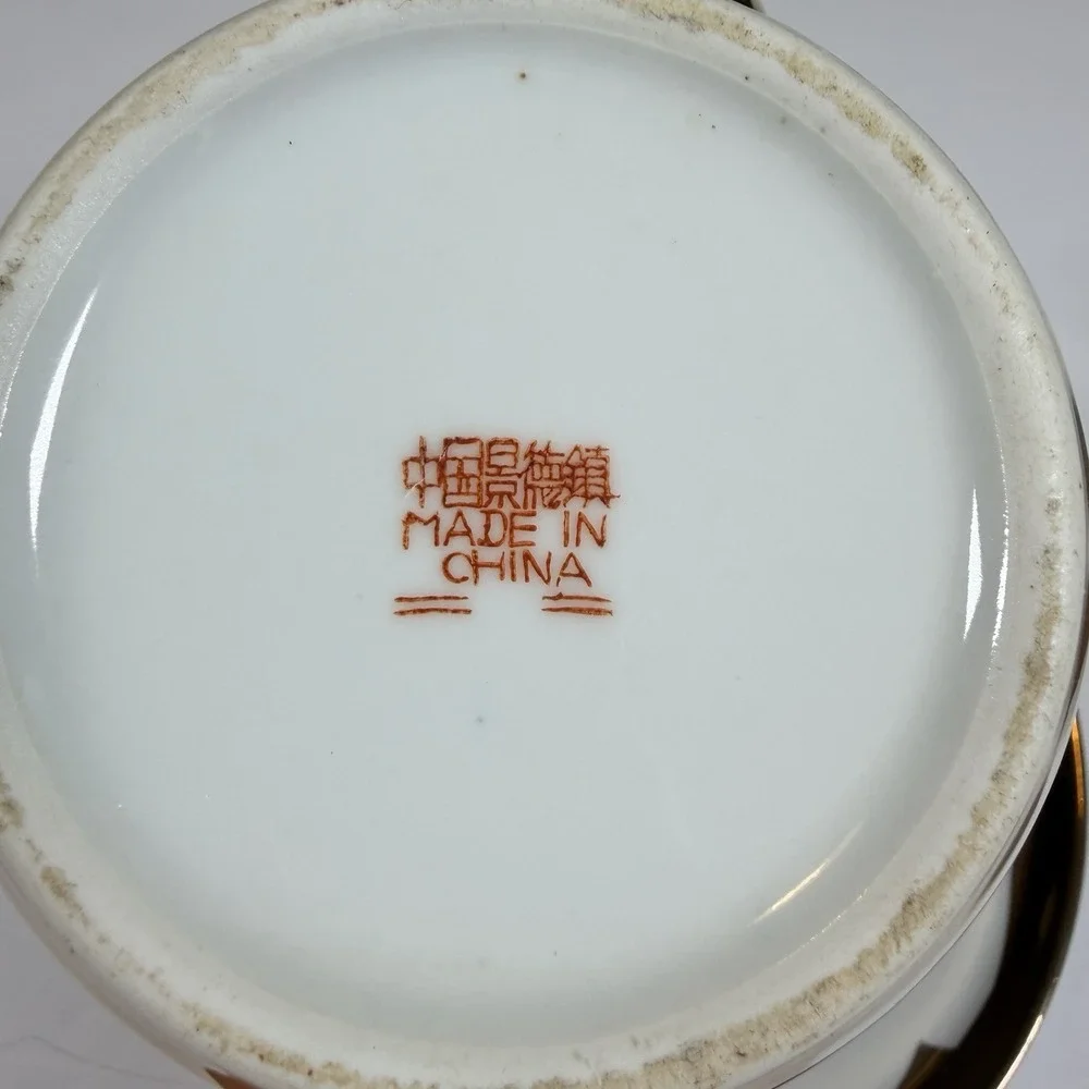 SS39 Old Circa Mid-Century Chinese a Set of 6 Porcelain Tea Sets Well Preserved